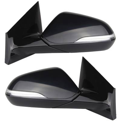 Rareelectrical - New Pair Of Mirrors Compatible With Hyundai Sonata Eco Limited Se 2.0T Sport Sedan 2015-2017 By Part