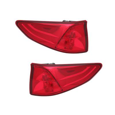 Rareelectrical - New Pair Tail Lights Fits Honda Odyssey Elite Ex Ex-L 2018 Ho2804115 33500Thra01
