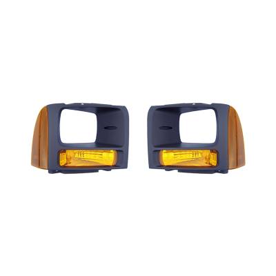 Rareelectrical - New Turn Signal Light Pair Compatible With Ford F-250 Super Duty 06-07 6C3z13200aaa 6C3z13201aaa