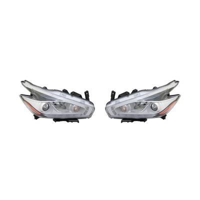 Rareelectrical - New Headlight Pair Fits Nissan Murano 2015-2016 Ni2503232 26060-5Aa0d 260605Aa0d