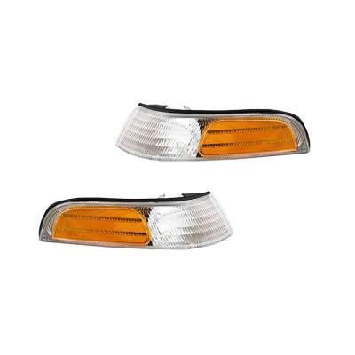 Rareelectrical - New Side Marker Light Set Of 2 Compatible With Ford Crown Victoria F2az-13200-A Fo2521123 Fo2520123