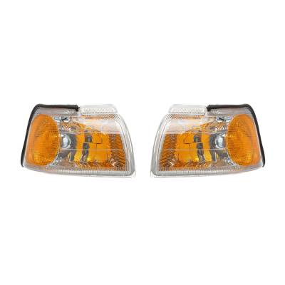 Rareelectrical - New Pair Of Turn Signal Lights Compatible With Mercury Cougar 1996-97 F6sz13200a Fo2521131 Fo2520131
