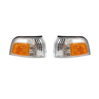 Rareelectrical - New Pair Of Side Marker Lights Compatible With Honda Accord 1990-91 Ho2550110 34300-Sm4-A02