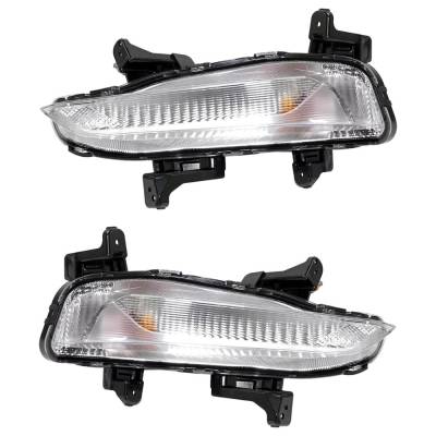 Rareelectrical - New Pair Of Daytime Running Lights Compatible With Kia Optima 1.6L 2.4L 2019 2020 By Part Numbers