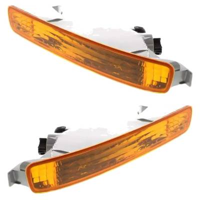Rareelectrical - New Pair Of Daytime Running Lights Compatible With Honda Accord 2.2L 2.7L 1996 1997 By Part Numbers