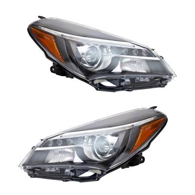 Rareelectrical - New Pair Of Headlights Compatible With Toyota Yaris Se Hatchback 2015 2016 2017 By Part Numbers