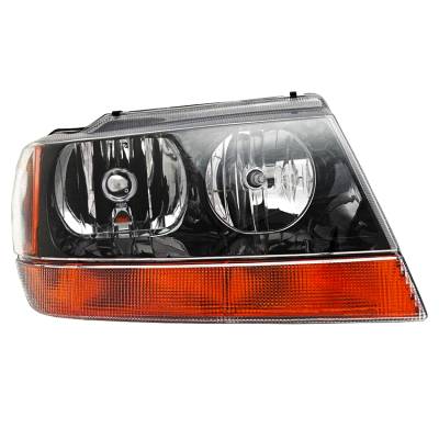 Rareelectrical - New Right Headlight Compatible With Jeep Grand Cherokee Sport 4.0L 4.7L 2002 By Part Number
