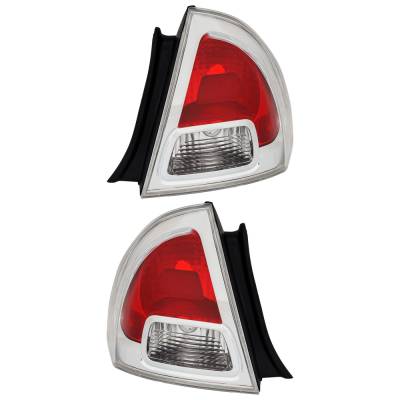 Rareelectrical - New Pair Of Tail Lights Compatible With Ford Fusion S Se Sel Sedan 4-Door 2006 2007 2008 2009 By