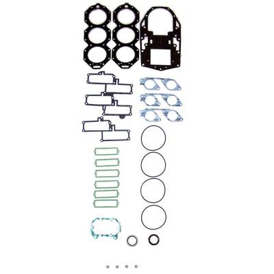 Rareelectrical - New Powerhead Gasket Kit Compatible With Johnson/Evinrude 6 Cyl 3.854 Bore Ficht 3.3 Liter 225 Hp 6