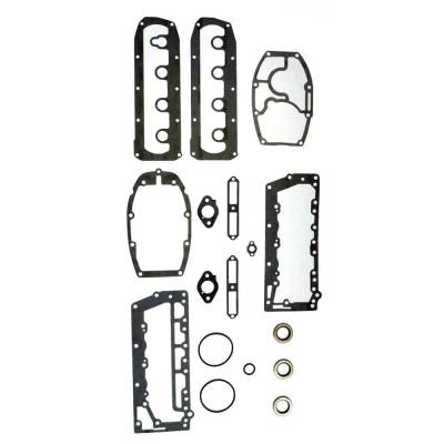 Rareelectrical - New Powerhead Gasket Kit Compatible With Mariner Mercury 4 Cyl 2.565 Bore Cross Flow 45 Hp 4 Cyl