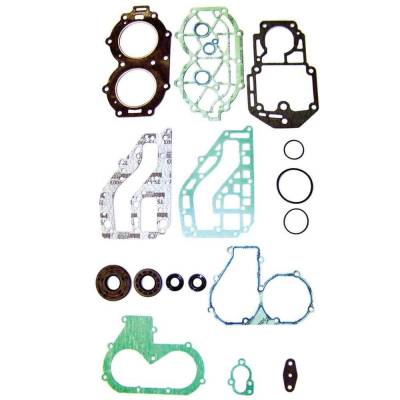Rareelectrical - New Powerhead Gasket Kit Compatible With Yamaha 2 Cyl 2.638 Bore 30 Hp By 61T-W0001-02-00 500-318