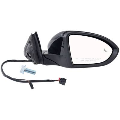Rareelectrical - New Right Mirror Compatible With Volkswagen Jetta 1.4L 1.5L 2.0L 2019-2022 By Part Numbers Vw1321182