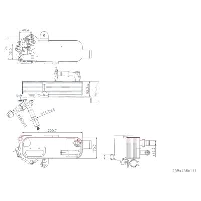 Rareelectrical - New Oil Cooler Compatible With Bmw 328I By Part Numbers 91298 17217600553