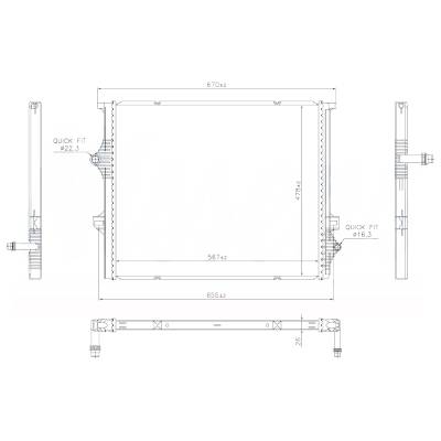 Rareelectrical - New Radiator Compatible With Bmw 230I Xdrive By Part Numbers 606397 17118482625 17118625430