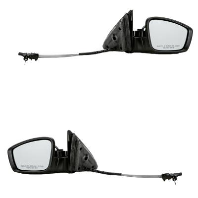 Rareelectrical - New Pair Of Mirror Compatible With Volkswagen Jetta 2011 2012 2013 2014 2015 2016 2017 2018 By