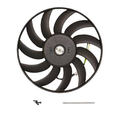 VALEO - New OEM Valeo Left Engine Cooling Fan Compatible With Audi A6 2005-2009 696017 8Ew351034781