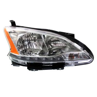 Rareelectrical - New Right Side Halogen Headlight Compatible With Nissan Sentra Sr Sl Sedan 2013-2015 By Part Number