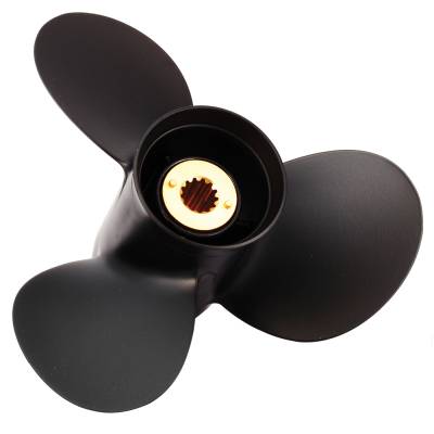 Rareelectrical - New Aluminum Propeller Compatible With Mariner 2 Stroke 13 Spline 70 1980-1983 By 31018 31058 31075