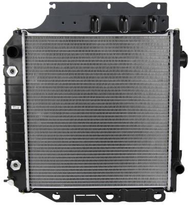 Rareelectrical - New Radiator Assembly Compatible With Jeep 97-06 Wrangler 2.4L 4.0L L4 L6 148 242 Cid Am37009a