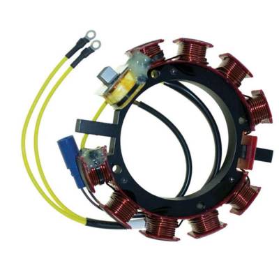 Rareelectrical - New 35 Amp Stator Coil Compatible With Johnson/Evinrude 4 Cyl 3.500 Bore Cross Flow 115 Hp 1984-1985