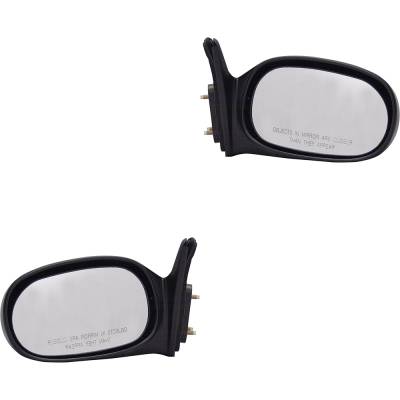 Rareelectrical - New Pair Of Mirror Compatible With Toyota Corolla 1998 1999 2000 2001 2002 By To1321129 To1320129