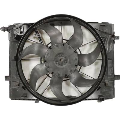 Rareelectrical - New Dual Radiator And Condenser Fan Compatible With Mercedes-Benz C400 C300 C350e 4Matic Base Sport