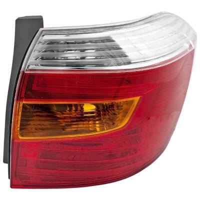 Rareelectrical - New Right Tail Lights Compatible With Toyota Highlander 3.5L 2008 2009 2010 By Part Numbers