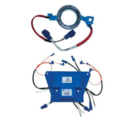 Rareelectrical - New Power Pack Kit Compatible With Johnson/Evinrude 6 Cyl 3.500 Bore Cross Flow 185 Hp 6 Cyl 3.685