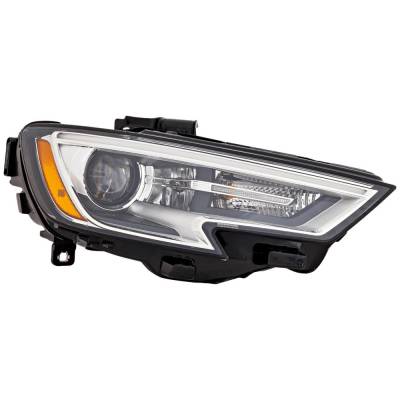 Rareelectrical - New Right Headlights Compatible With Audi A3 S3 2.0L 2017 2018 2019 2020 By Part Numbers