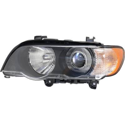 Rareelectrical - New Left Headlights Compatible With Bmw X5 3.0L 4.4L 4.6L 2000 2001 2002 2003 By Part Numbers