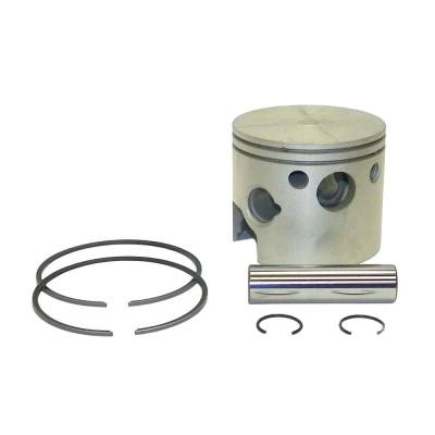 Rareelectrical - New Piston Kit Compatible With Mariner Mercury 6 Cyl 3.375 Chrome Bore 2.4L 175 Hp 1983-1991 6 Cyl