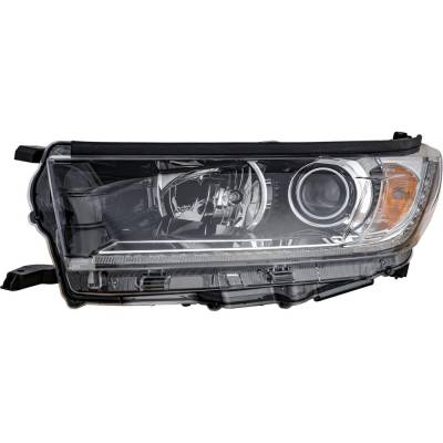 Rareelectrical - New Left Headlights Compatible With Toyota Highlander 2.7L 3.5L 2017 2018 By Part Numbers To2502253