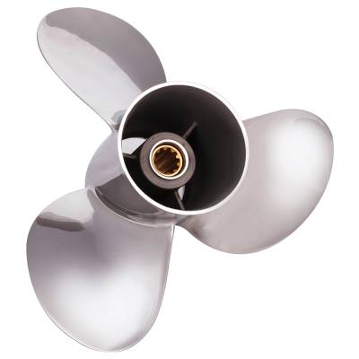 Rareelectrical - New Aluminum Propeller Compatible With Johnson/Evinrude V6 Ficht / Dfi 15 Spline 250 90-300 Hp For
