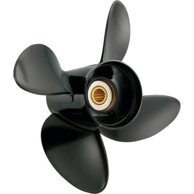 Rareelectrical - New Aluminum Propeller Compatible With 50-140Hp Yamaha 2 Stroke 15 Spline 75, 90, 130, 70, 80, 85,