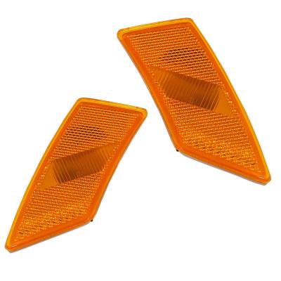 Rareelectrical - New Pair Of Side Marker Lights Compatible With Ford Ranger Lariat Raptor Wildtrak Xl Xlt Plus Crew