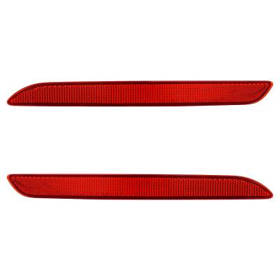 Rareelectrical - New Pair Of Reflector Lights Compatible With Honda Accord Ex Hybrid Ex-L Sport Sport-L Touring Lx