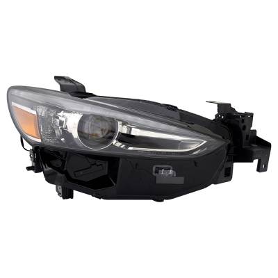 Rareelectrical - New Right Side Headlights Compatible With Mazda 6 Sport Sedan Plastic Led Bulb High And Low Beam