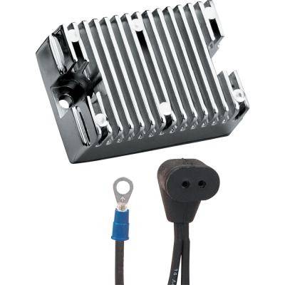 Rareelectrical - New Chrome Rectifier Regulator Compatible With Harley Davidson 15A Big Twin 74510-70A 7451070A