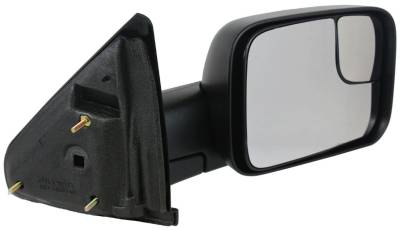 Rareelectrical - New Right Passenger Side Door Mirror Compatible With 2005-09 Dodge Ram 1500 Tow Type Manual