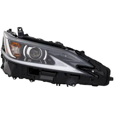 Rareelectrical - New Right Headlights Compatible With Lexus Es350 Es300h Es250 2.5L 3.5L 2019 2020 2021 By Part