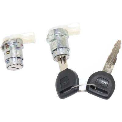 Rareelectrical - New Chrome Door Lock Cylinder Compatible With Acura Honda Civic Dx 4 Cyl 1.5L Civic Del Sol S 4 Cyl