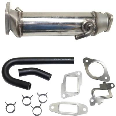 Rareelectrical - New Straight Tube Egr Cooler Compatible With Chevrolet Gmc Sierra 2500 Hd Sle 8 Cyl 6.6L Sierra 3500