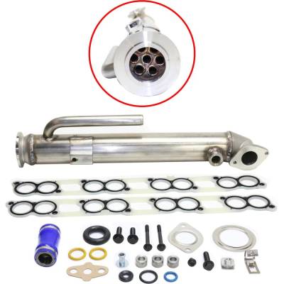 Rareelectrical - New Straight Tube Egr Cooler Compatible With Ford Excursion Xls 8 Cyl 6.0L F-350 Super Duty Xl 8 Cyl