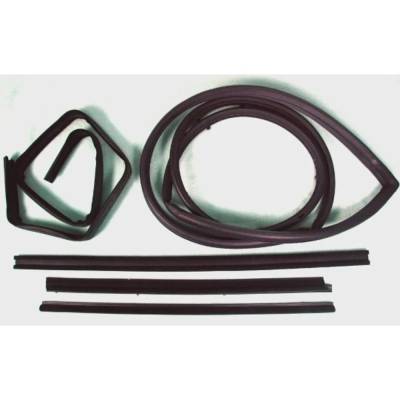 Rareelectrical - New Black Door Seal Kit Compatible With Jeep Cj7 All Submodels Scrambler All Submodels Wrangler All