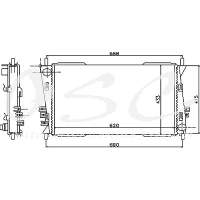 Rareelectrical - New Radiator Compatible With Part Numbers Cu2622 C2s031599 8012622 Ja3010119 2622