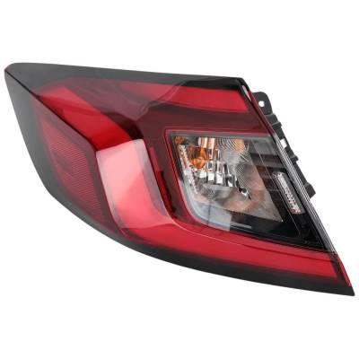 Rareelectrical - New Left Rear Outer Tail Light Compatible With Honda Civic Ex-L 4 Cyl 1.5L Civic Lx 4 Cyl 2.0L Civic