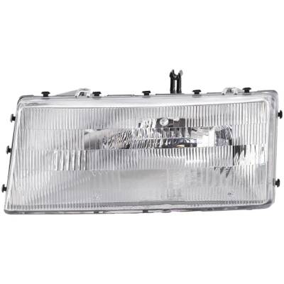 Rareelectrical - New Left Headlights Compatible With Plymouth Dodge Chrysler Acclaim Spirit Lebaron 2.2L 2.5L 3.0L