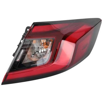 Rareelectrical - New Right Outer Tail Light Compatible With Honda Civic Ex-L 4 Cyl 1.5L Civic Sport Touring 4 Cyl