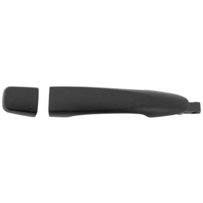 Rareelectrical - New Textured Black Exterior Door Handle Compatible With Nissan Rogue Sv 4 Cyl 2.5L Kicks S 4 Cyl