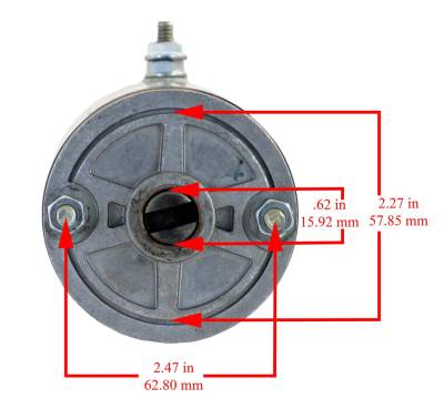 Rareelectrical - New Permanent Magnet Motor Compatible With Side Door Wheelchair Lifts For Vans Etc W8931 14785 W8931